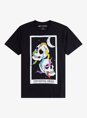 Squiggle Worms Existential Dread Skulls T-Shirt