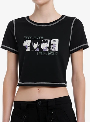 Billie Eilish Blurry Faces Girls Baby T-Shirt