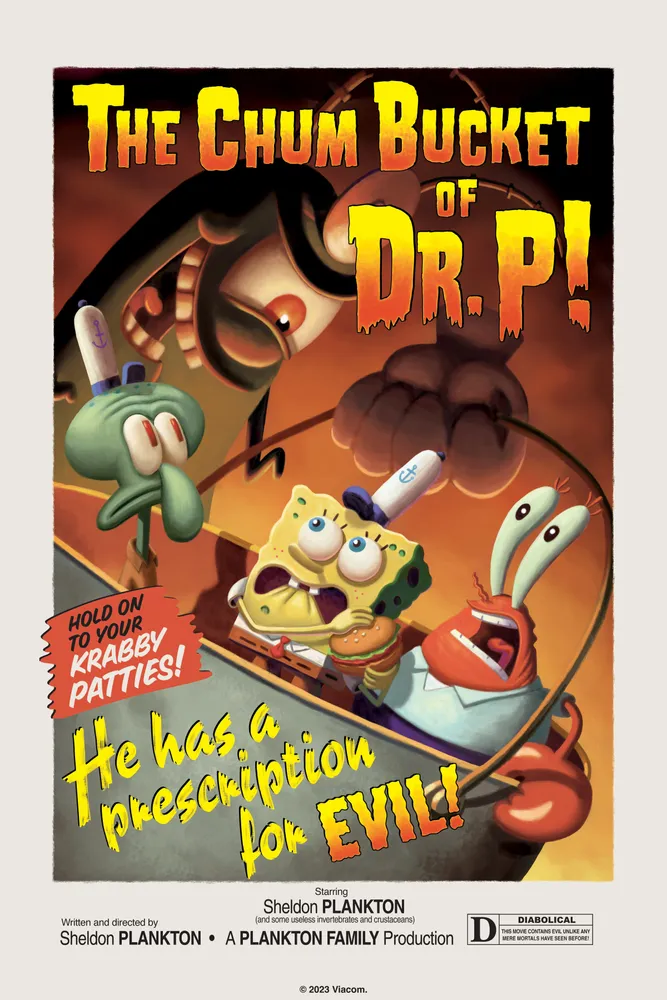 Boxlunch SpongeBob SquarePants The Chum Bucket Of Dr.P Poster