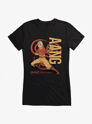 Avatar: The Last Airbender Aang Portrait Girls T-Shirt