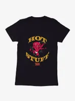 Hot Stuff The Little Devil Spitting Out Fire Womens T-Shirt