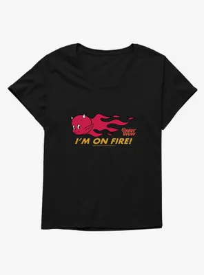 Hot Stuff The Little Devil I'm On Fire Womens T-Shirt Plus