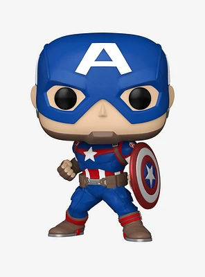 Funko Marvel Pop! Captain America Vinyl Bobble-Head Figure