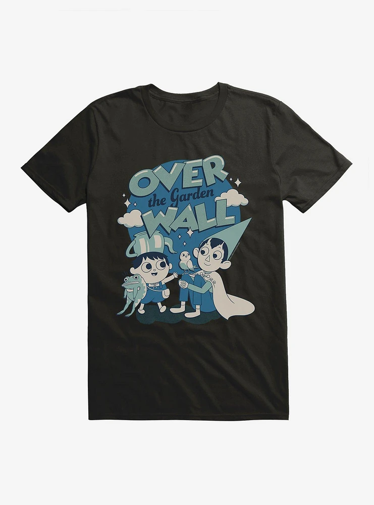 Over The Garden Wall Blue Monochrome Group T-Shirt