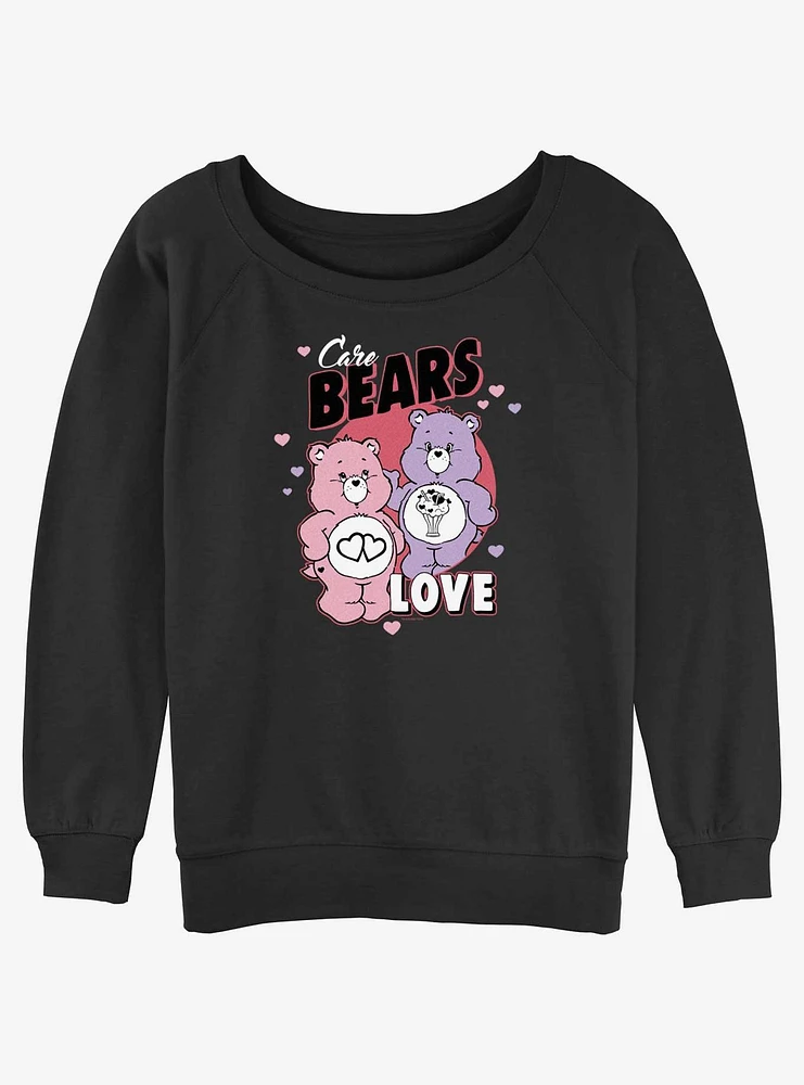 Care Bears Love-a-Lot and Share Bear Love Girls Slouchy Sweatshirt