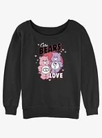 Care Bears Love-a-Lot and Share Bear Love Girls Slouchy Sweatshirt