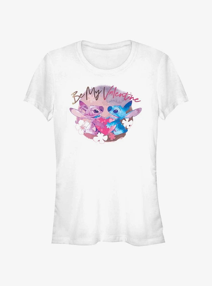 Disney Lilo & Stitch Be My Valentine Angel Girls T-Shirt