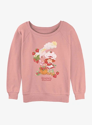 Strawberry Shortcake Basket Girls Slouchy Sweatshirt