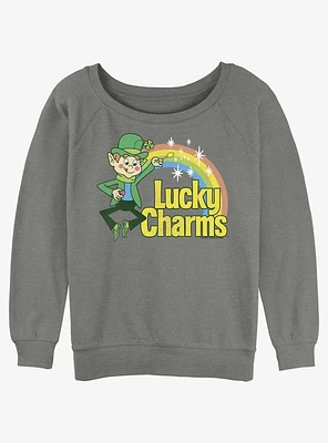 Lucky Charms Logo Girls Slouchy Sweatshirt