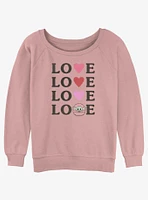 Star Wars The Mandalorian Grogu Love Girls Slouchy Sweatshirt