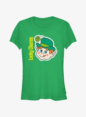 Lucky Charms Retro Face Girls T-Shirt