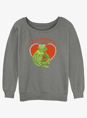 Disney The Muppets Kermit I Have Everything Girls Slouchy Sweatshirt