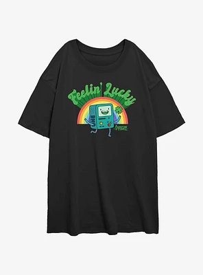 Adventure Time Lucky BMO Girls Oversized T-Shirt