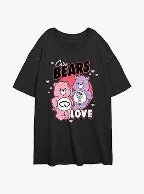 Care Bears Love-a-Lot and Share Bear Love Girls Oversized T-Shirt