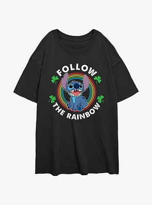 Disney Lilo & Stitch Follow The Rainbow Girls Oversized T-Shirt