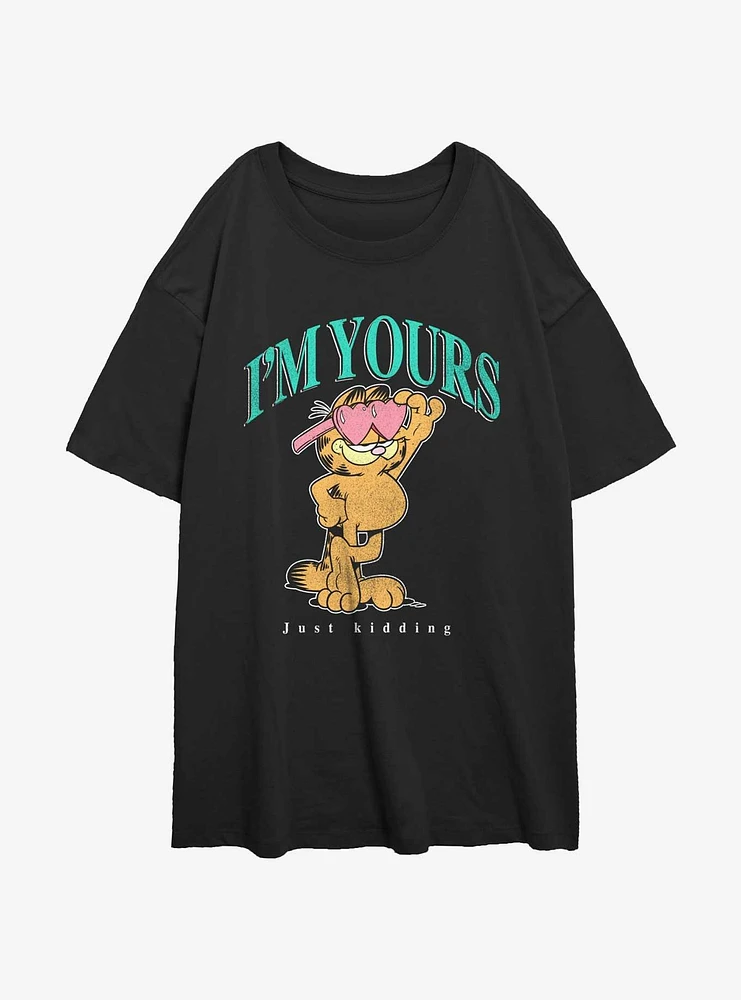 Garfield I'm Yours Girls Oversized T-Shirt