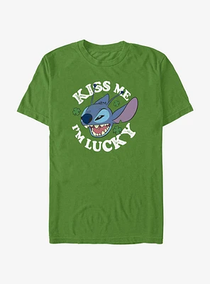 Disney Lilo & Stitch Kiss Me I'm Lucky T-Shirt