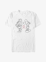 Disney Mickey Mouse & Minnie Tell-Tail Lovers T-Shirt