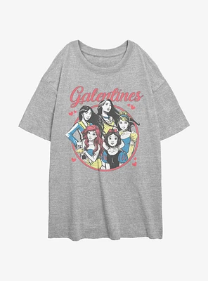 Disney Princesses Galentines Girls Oversized T-Shirt