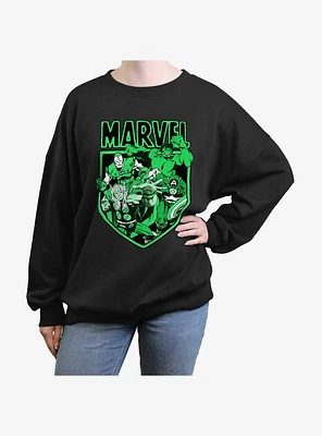Marvel Avengers Tonal Girls Oversized Sweatshirt