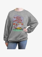 The Simpsons Choo-Choose You Girls Oversized Sweatshirt