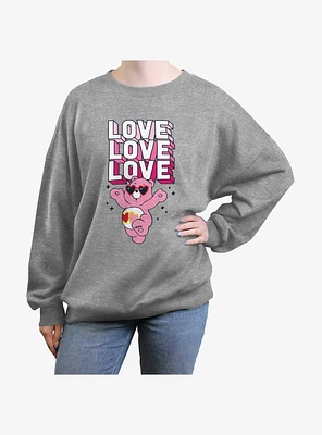 Care Bears Love Stack Love-a-Lot Bear Girls Oversized Sweatshirt