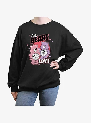 Care Bears Love-a-Lot and Share Bear Love Girls Oversized Sweatshirt