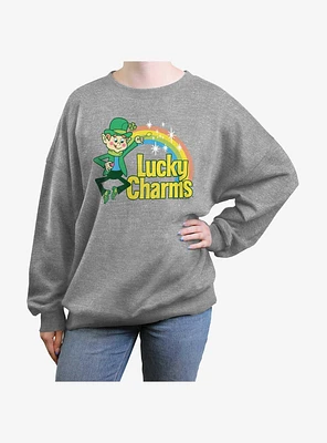 Lucky Charms Logo Girls Oversized Sweatshirt