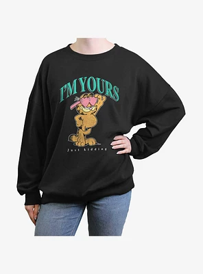 Garfield I'm Yours Girls Oversized Sweatshirt
