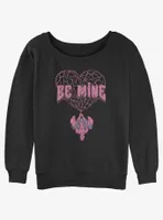 Marvel Spider-Man Be Mine Spiderman Womens Slouchy Sweatshirt