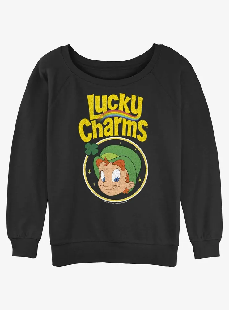 Boxlunch Lucky Charms Leprechaun Womens Slouchy Sweatshirt