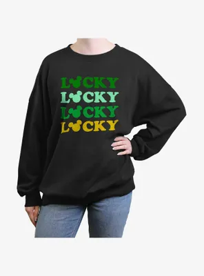 Disney Mickey Mouse Lucky Ears Womens Oversized Sweatshirt