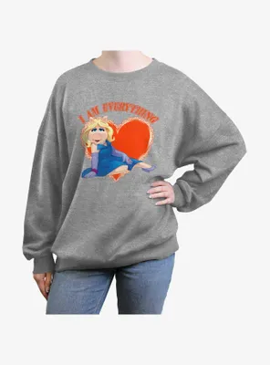 Disney The Muppets Miss Piggy I Am Everything Womens Oversized Sweatshirt