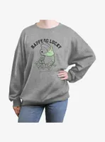 Disney Winnie The Pooh Happy Go Lucky Womens Oversized Sweatshirt