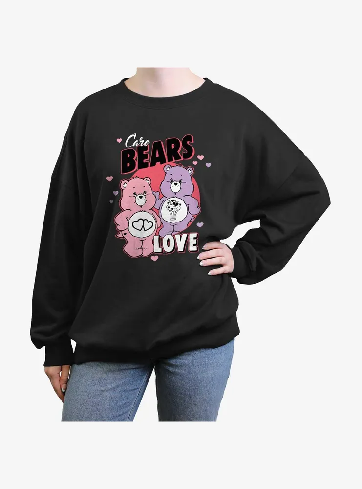 Care Bears Love-a-Lot and Share Bear Love Womens Oversized Sweatshirt