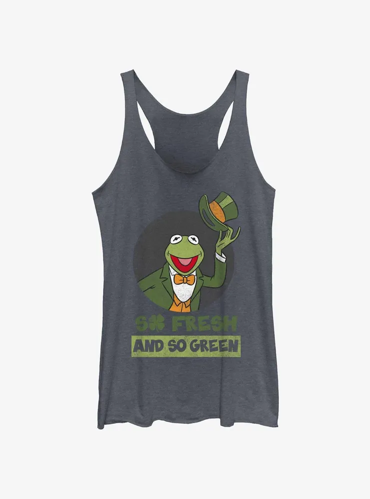 Disney The Muppets Kermit Fresh And Green Womens Tank Top