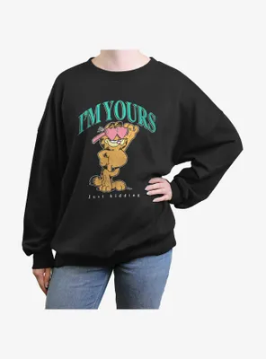 Garfield I'm Yours Womens Oversized Sweatshirt
