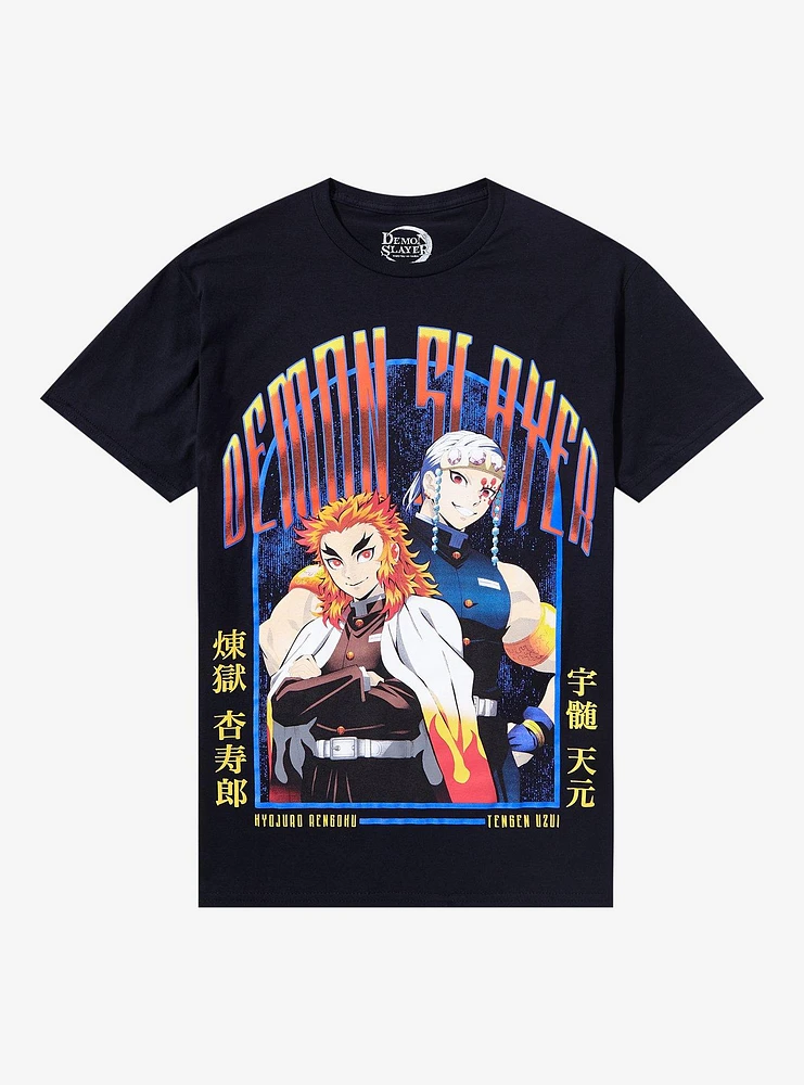 Demon Slayer: Kimetsu No Yaiba Rengoku & Tengen T-Shirt