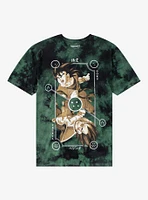 Dragon Ball Z Goku & Vegeta Dual Card Tie-Dye T-Shirt