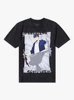 Solo Leveling Jinwoo Split Mineral Wash T-Shirt