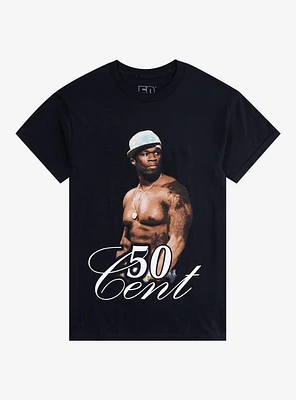 50 Cent Side-Eye Portrait Boyfriend Fit Girls T-Shirt