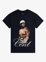 50 Cent Side-Eye Portrait Boyfriend Fit Girls T-Shirt