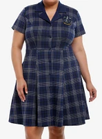 Her Universe Harry Potter Ravenclaw House Plaid Dress Plus