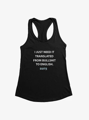 Suits Translate Girls Tank