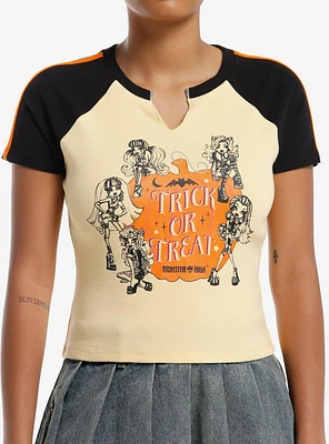 Monster High Trick Or Treat Girls Raglan Baby T-Shirt