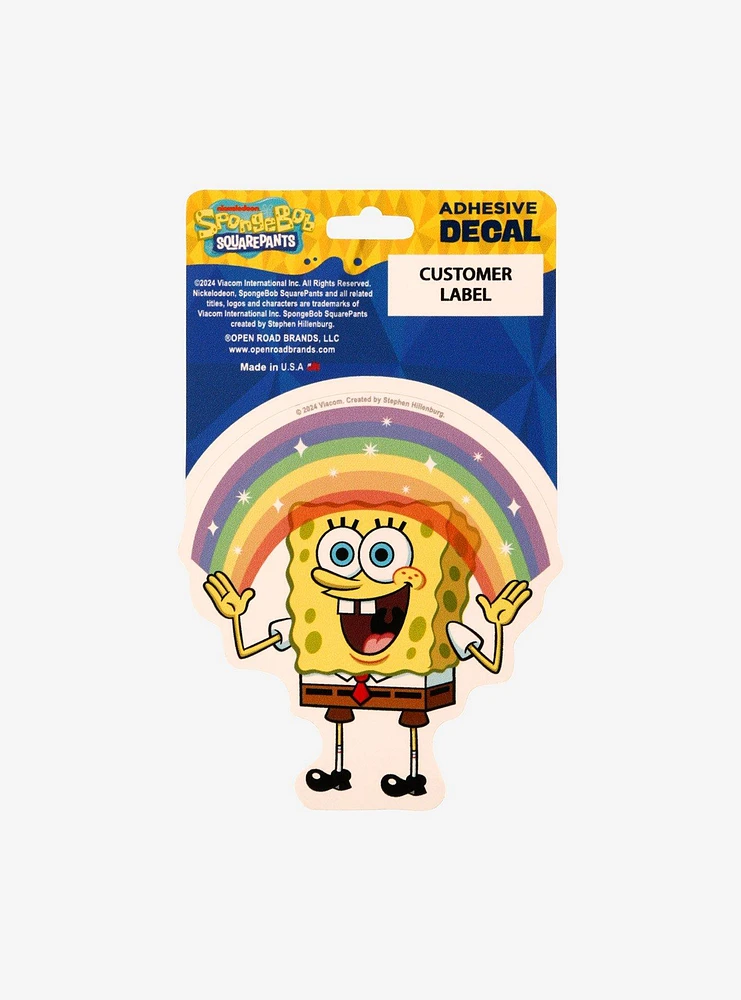 SpongeBob SquarePants Rainbow Car Decal