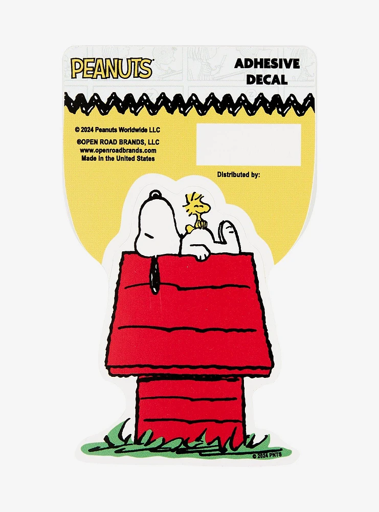 Peanuts Snoopy Dog House Decal