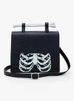 Skeleton Bone Glow-In-The-Dark Crossbody Bag