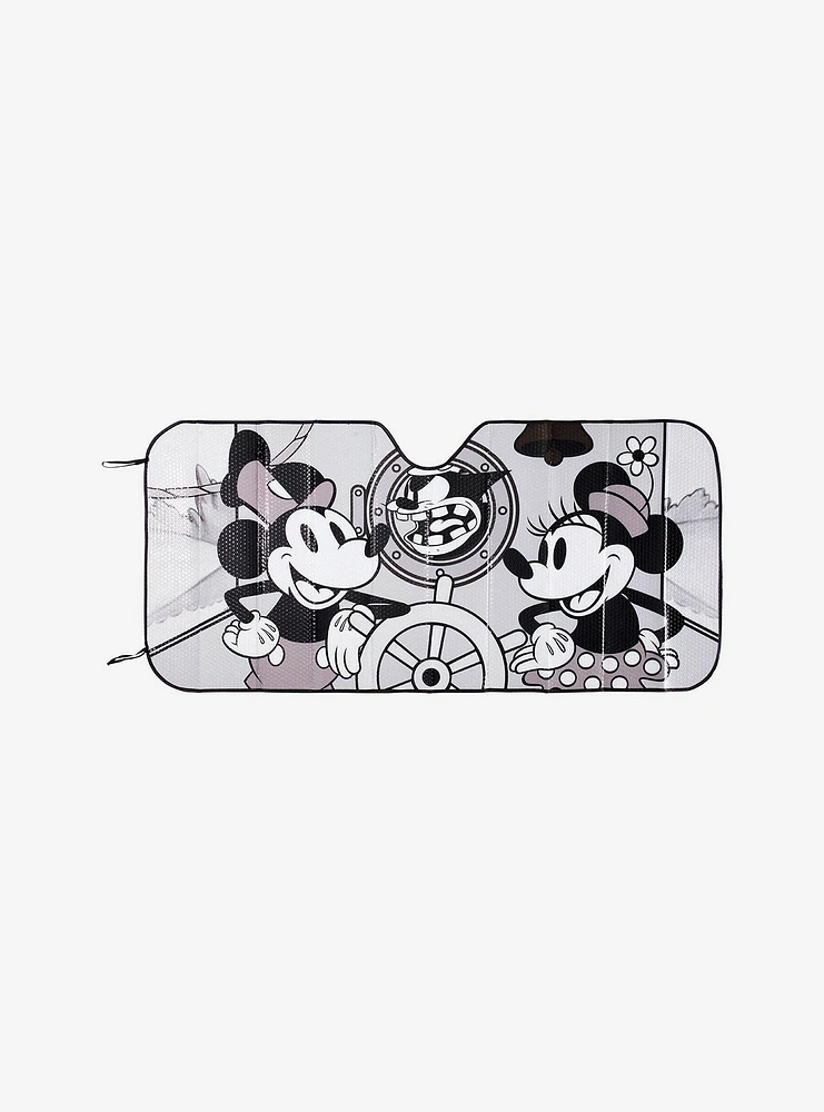 Disney Steamboat Willie Mickey Mouse & Minnie Mouse Sun Shade