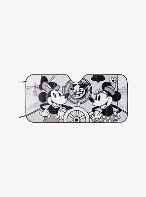 Disney Steamboat Willie Mickey Mouse & Minnie Mouse Sun Shade